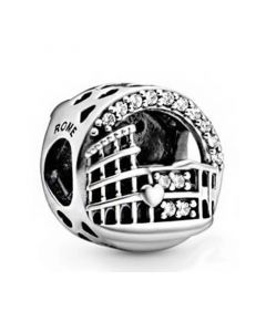 Charms for Pandora Charm Bracelet,Charms for Bracelet,Rome Colosseum Openwork Charm,Pandora Charms,925 Sterling Silver Charms