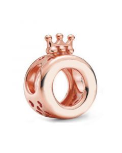 Rose Crown O Openwork Charm,925 Sterling Silver Charms,Charms for Pandora Charm Bracelet,Charms for Bracelet,Pandora Charms