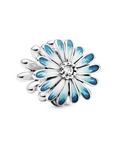 Blue Daisy Flower Charm,Pandora Charms,Charms for Bracelet,925 Sterling Silver Charms,Charms for Pandora Charm Bracelet