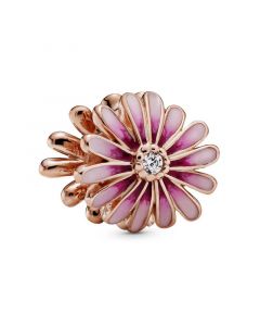 Pandora Charms,925 Sterling Silver Charms,Charms for Pandora Charm Bracelet,Charms for Bracelet,Rose Pink Daisy Flower Charm