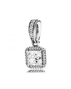 Charms for Pandora Charm Bracelet,Charms for Bracelet,Timeless Elegance Clear CZ Pendant,Pandora Charms,925 Sterling Silver Charms