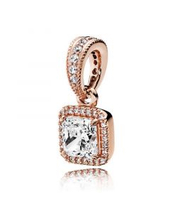 Charms for Pandora Charm Bracelet,Charms for Bracelet,925 Sterling Silver Charms,Pandora Charms,Rose Timeless Elegance Clear CZ Pendant