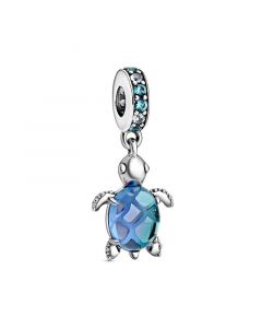 Pandora Charms,Charms for Pandora Charm Bracelet,Charms for Bracelet,925 Sterling Silver Charms,Murano Glass Sea Turtle Dangle Charm