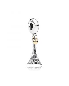 Love Paris Eiffel Tower Dangle Charm,Charms for Bracelet,Charms for Pandora Charm Bracelet,Pandora Charms,925 Sterling Silver Charms