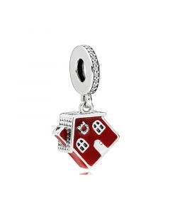 Pandora Charms,925 Sterling Silver Charms,Cosy Christmas House Dangle Charm,Charms for Pandora Charm Bracelet,Charms for Bracelet