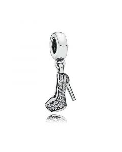 Pandora Charms,925 Sterling Silver Charms,Charms for Pandora Charm Bracelet,Sparkling Stiletto with Clear CZ Dangle Charm