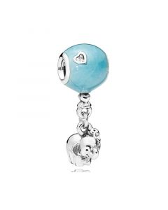 Elephant & Blue Balloon Charm,925 Sterling Silver Charms,Charms for Pandora Charm Bracelet,Charms for Bracelet,Pandora Charms