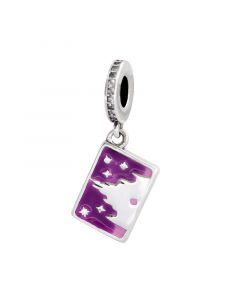 Postcard Dangle Charm,Charms for Bracelet,Charms for Pandora Charm Bracelet,Pandora Charms,925 Sterling Silver Charms