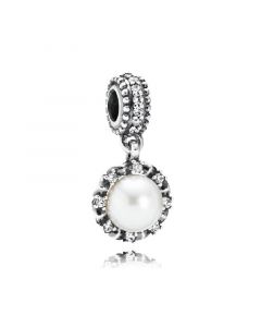 Pandora Charms,925 Sterling Silver Charms,Charms for Pandora Charm Bracelet,Sparkling Pearl Pendant Charm,Charms for Bracelet