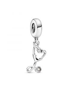 Stethoscope Heart Dangle Charm,Pandora Charms,925 Sterling Silver Charms,Charms for Bracelet,Charms for Pandora Charm Bracelet