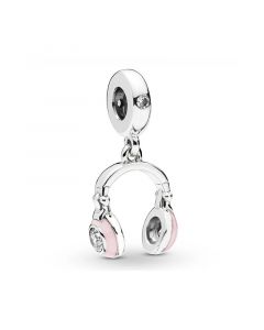 Charms for Pandora Charm Bracelet,Pandora Charms,Pink Headphones Dangle Charm,Charms for Bracelet,925 Sterling Silver Charms
