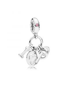 Charms for Bracelet,925 Sterling Silver Charms,Pandora Charms,Charms for Pandora Charm Bracelet,I Love You Dangle Charm