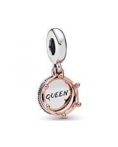 Charms for Bracelet,Pandora Charms,Charms for Pandora Charm Bracelet,Rose Queen Regal Crown Dangle Charm,925 Sterling Silver Charms