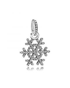 Charms for Bracelet,Sparkling Snowflake Pendant,with Clear CZ,925 Sterling Silver Charms,Pandora Charms,Charms for Pandora Charm Bracelet
