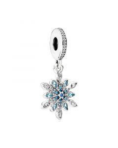 Charms for Bracelet,925 Sterling Silver Charms,Crystalized Snowflake Dangle Charm,Pandora Charms,Charms for Pandora Charm Bracelet