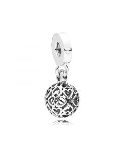 925 Sterling Silver Charms,Charms for Bracelet,Pandora Charms,Charms for Pandora Charm Bracelet,Harmonious Hearts Dangle Charm