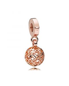 Rose Harmonious Hearts Dangle Charm,925 Sterling Silver Charms,Pandora Charms,Charms for Bracelet,Charms for Pandora Charm Bracelet