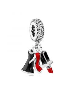 Pandora Charms,Charms for Pandora Charm Bracelet,Charms for Bracelet,Glamour Trio Mixed Enamel CZ Dangle Charm,925 Sterling Silver Charms