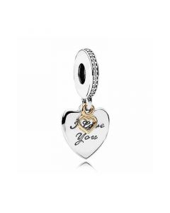 Charms for Pandora Charm Bracelet,Love You Forever CZ Dangle Charm,Pandora Charms,925 Sterling Silver Charms,Charms for Bracelet
