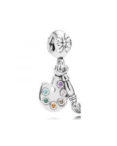 Charms for Pandora Charm Bracelet,Pandora Charms,Charms for Bracelet,Artist's Palette Dangle Charm,925 Sterling Silver Charms