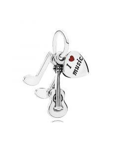 Pandora Charms,Charms for Pandora Charm Bracelet,I Love Music Dangle Charm,Charms for Bracelet,925 Sterling Silver Charms