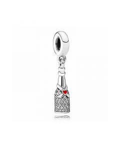 Pandora Charms,Celebration Time Red Enamel Clear CZ Dangle Charm,925 Sterling Silver Charms,Charms for Pandora Charm Bracelet