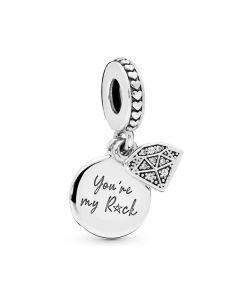 Pandora Charms,Charms for Bracelet,925 Sterling Silver Charms,Charms for Pandora Charm Bracelet,My Rock Dangle Charm