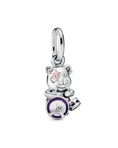 Charms for Bracelet,Charms for Pandora Charm Bracelet,Theodore Bear Punk Band Dangle Charm,Pandora Charms,925 Sterling Silver Charms