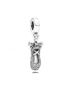 925 Sterling Silver Charms,Charms for Bracelet,Ballet Slipper Shoe Dangle Charm,Charms for Pandora Charm Bracelet,Pandora Charms