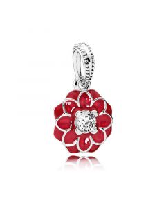 Oriental Bloom Pendant Charm,925 Sterling Silver Charms,Charms for Pandora Charm Bracelet,Charms for Bracelet,Pandora Charms