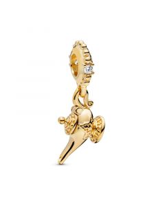 Golden Magic Lamp Dangle,Pandora Charms,Charms for Pandora Charm Bracelet,925 Sterling Silver Charms,Charms for Bracelet