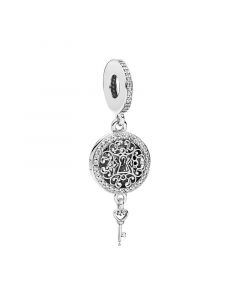Charms for Pandora Charm Bracelet,Pandora Charms,Key To My Heart Lock Openable Dangle Charm,Charms for Bracelet,925 Sterling Silver Charms