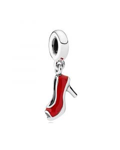 Charms for Bracelet,Pandora Charms,925 Sterling Silver Charms,Charms for Pandora Charm Bracelet,Red Stiletto Dangle Charm