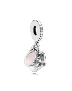 925 Sterling Silver Charms,Charms for Pandora Charm Bracelet,Enchanted Tea Cup Dangle Charm,Pandora Charms,Charms for Bracelet
