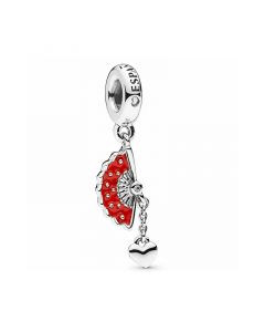 Spanish Fan Charm,925 Sterling Silver Charms,Charms for Bracelet,For Pandora Charm Bracelet,Charms for Pandora Charm Bracelet,Pandora Charms