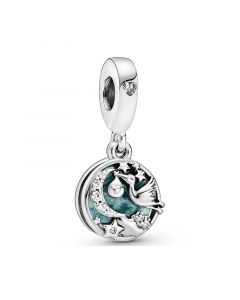 Stork Twinkling Stars Dangle Charm,Charms for Pandora Charm Bracelet,Charms for Bracelet,925 Sterling Silver Charms,Pandora Charms