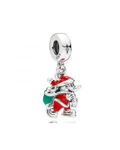 Charms for Bracelet,Charms for Pandora Charm Bracelet,Pandora Charms,925 Sterling Silver Charms,Santa Mickey & Gift Bag Pendant Charm