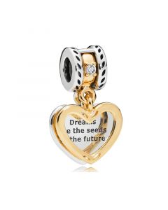 Charms for Bracelet,Charms for Pandora Charm Bracelet,Pandora Charms,925 Sterling Silver Charms,Golden Seeds of the Future Dangle