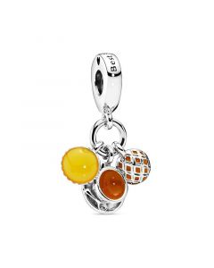 Charms for Pandora Charm Bracelet,Egg Tart Milk Tea Pineapple Bun Charm,Charms for Bracelet,Pandora Charms,925 Sterling Silver Charms
