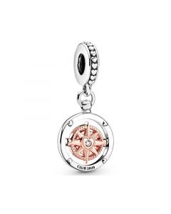 Charms for Bracelet,Pandora Charms,Rose Club 2020 Compass Dangle Charm,Charms for Pandora Charm Bracelet,925 Sterling Silver Charms
