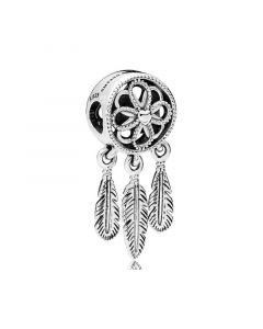 925 Sterling Silver Charms,Charms for Bracelet,Charms for Pandora Charm Bracelet,Spiritual Dream Catcher Dangle Charm,Pandora Charms