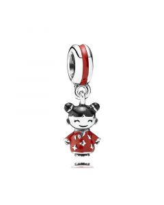 Charms for Pandora Charm Bracelet,Pandora Charms,Charms for Bracelet,Chinese Doll Dangle Charm,925 Sterling Silver Charms