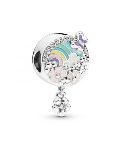 925 Sterling Silver Charms,Charms for Bracelet,Pandora Charms,Charms for Pandora Charm Bracelet,Flower Colour Story Charm