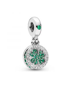 Charms for Bracelet,Charms for Pandora Charm Bracelet,Dazzling Clover Dangle Charm,Pandora Charms,925 Sterling Silver Charms