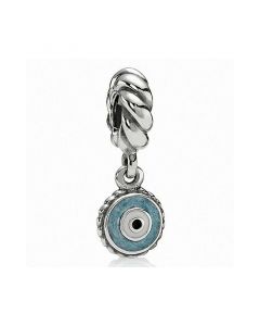 Charms for Bracelet,Pandora Charms,925 Sterling Silver Charms,Blue Eye Enamel Dangle Charm,Charms for Pandora Charm Bracelet