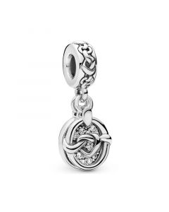 Charms for Bracelet,Charms for Pandora Charm Bracelet,Knotted Heart Dangle Charm,Pandora Charms,925 Sterling Silver Charms