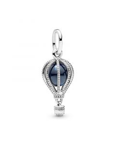 Pandora Charms,925 Sterling Silver Charms,Charms for Pandora Charm Bracelet,Blue Hot Air Balloon Dangle Charm,Charms for Bracelet