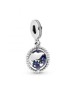 925 Sterling Silver Charms,Charms for Bracelet,Charms for Pandora Charm Bracelet,Pandora Charms,Spinning Globe Dangle Charm