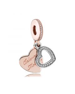 Rose Beloved Mother Clear CZ Dangle,Charms for Bracelet,Pandora Charms,925 Sterling Silver Charms,Charms for Pandora Charm Bracelet