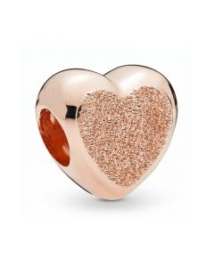 Rose Matte Brilliance Heart Charm,Charms for Pandora Charm Bracelet,925 Sterling Silver Charms,Charms for Bracelet,Pandora Charms